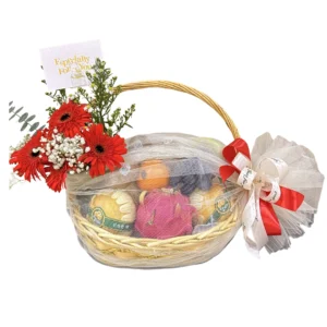 Harmony Fruit Basket with Fresh Flower HMP25